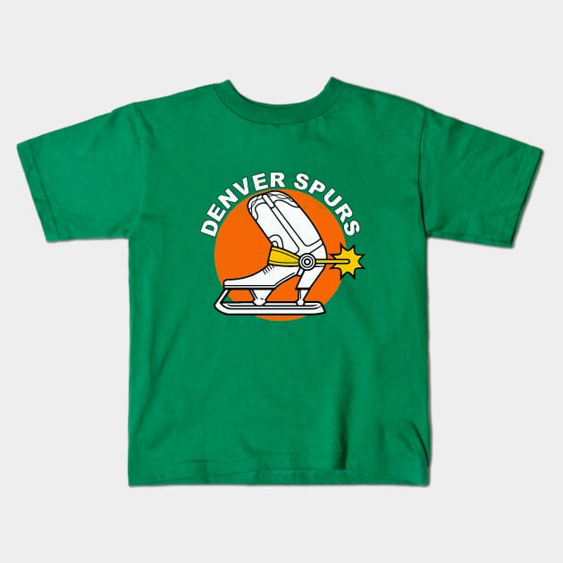 Classic Denver Spurs Hockey Kids T-Shirt by LocalZonly